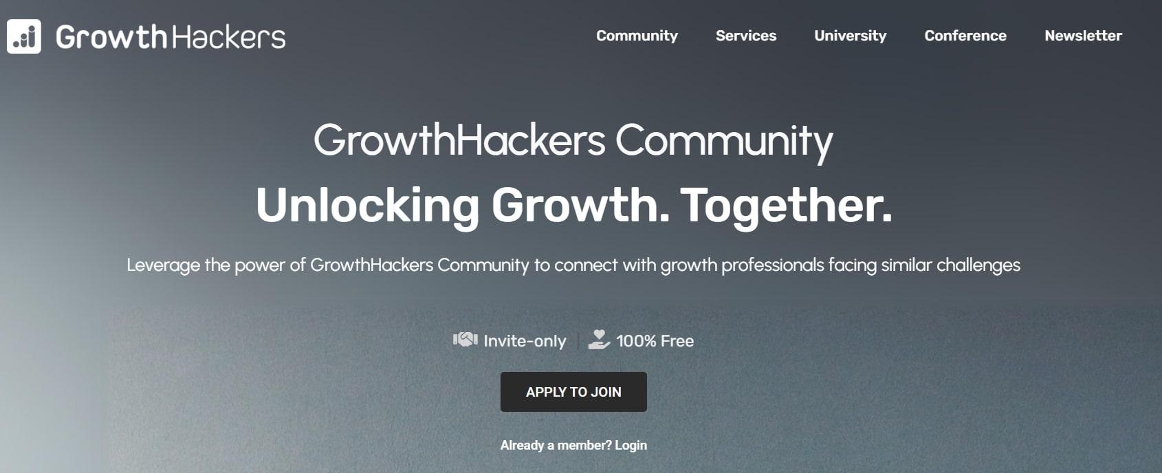 best-marketing-online communities - growth hackers