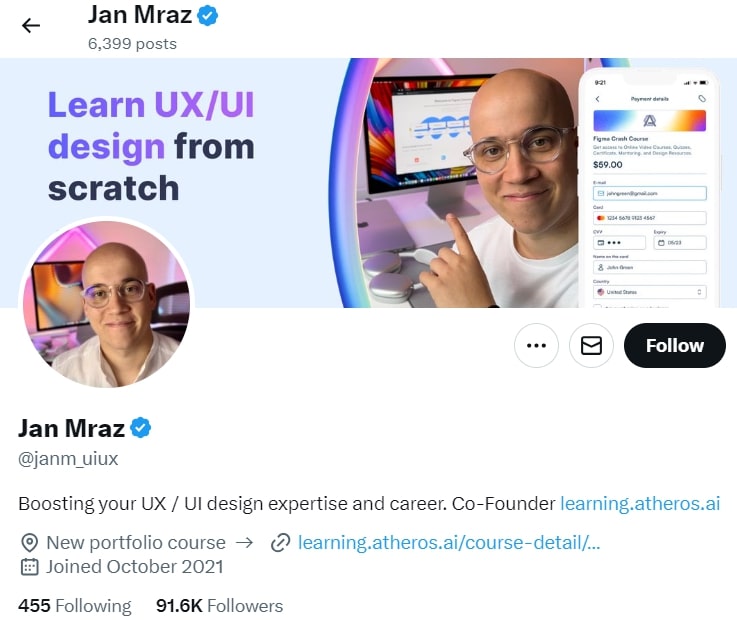 Must Follow Twitter Profiles for UI/UX Design Inspiration in 2024